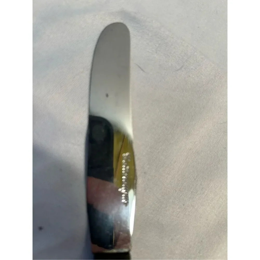6 Cattaraugus knives black handle‎